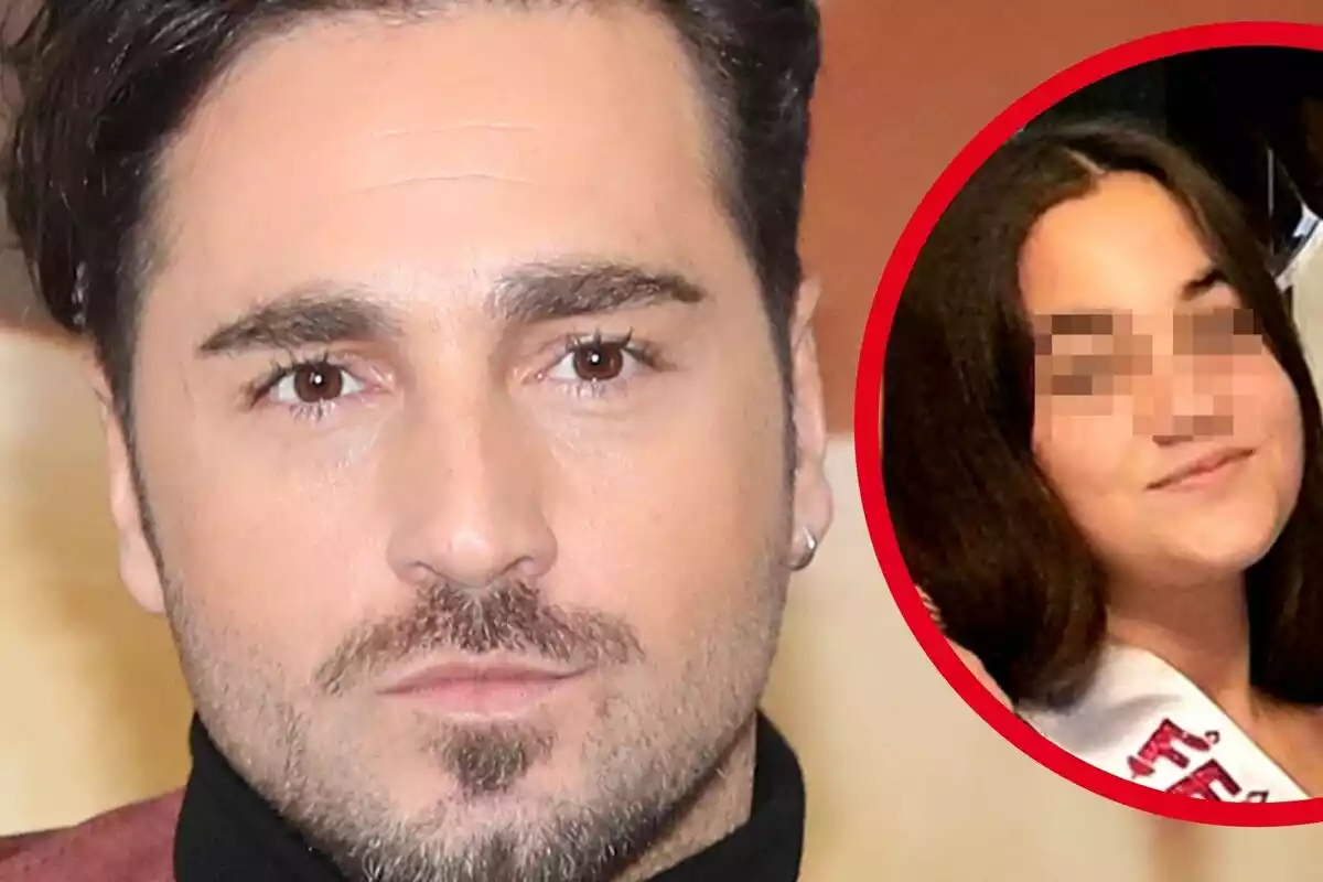 Montaje de fotos de primer plano de David Bustamante y su hija Daniella Bustamante