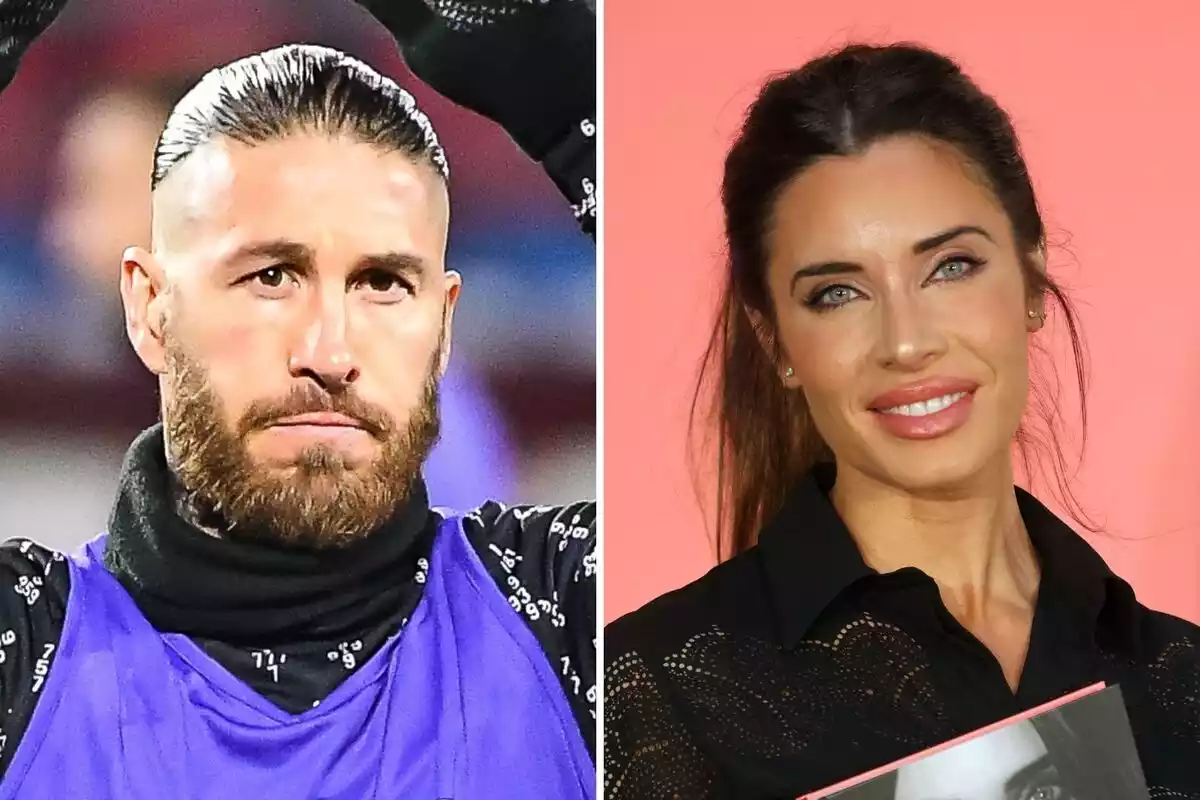 Sergio Ramos y Pilar Rubio montaje