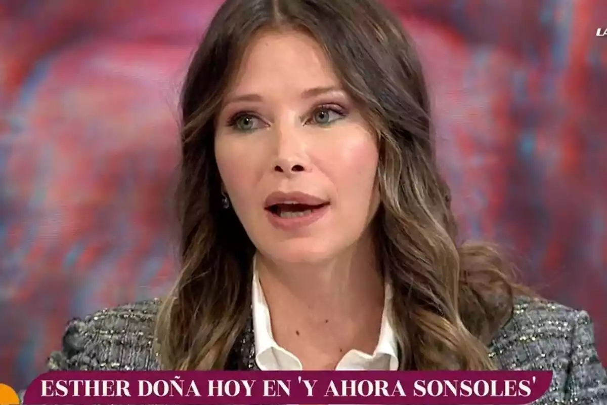 Esther Doña en el programa "Y ahora Sonsoles"