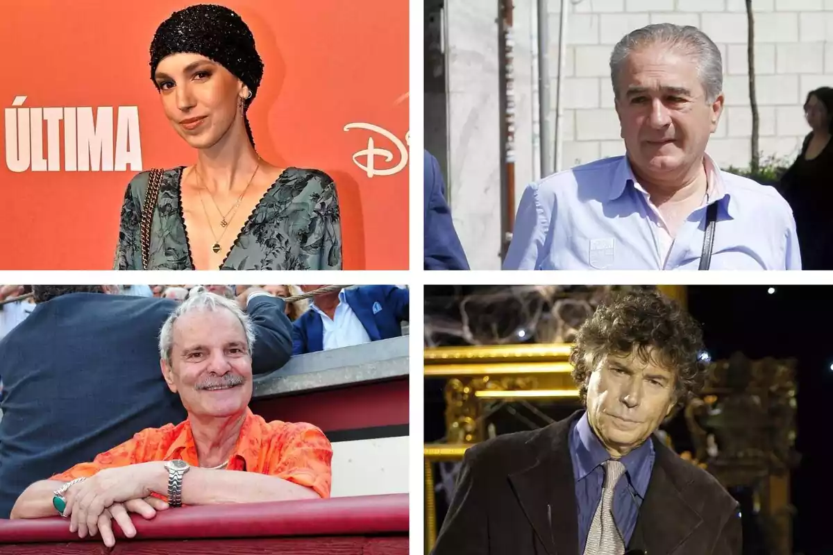 Collage de las celebridades españolas que han muerto este 2022.