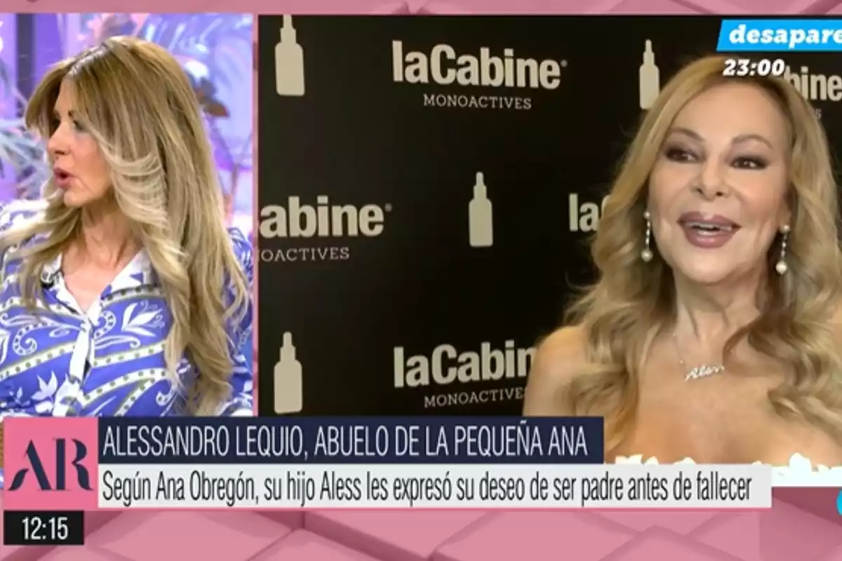 Foto de Marisa Martín Blázquez en 'El programa de Ana Rosa Quintana' hablando sobre Ana Obregón