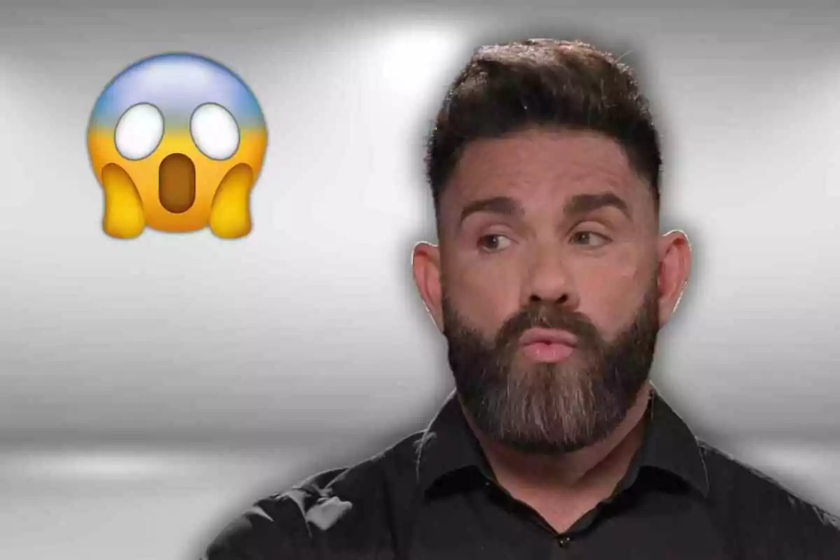 Marc Ribas con barba y expresión de sorpresa junto a un emoji de cara asombrada.