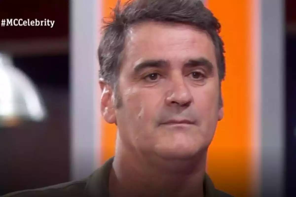 Photo of Jesulín de Ubrique with an annoyed face on MasterChef Celebrity 8 during his discussion with Toñi Moreno