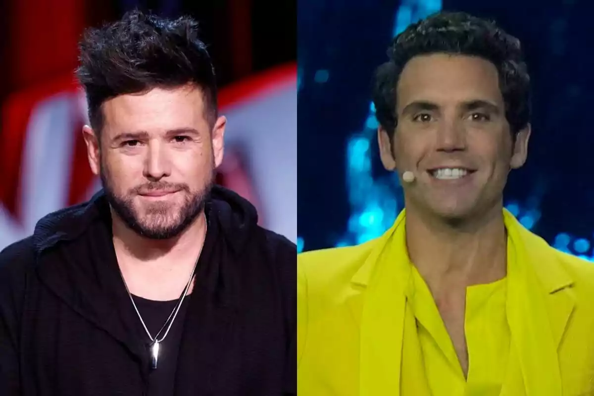 Montaje de Pablo López en La Voz y Mika en Eurovisión